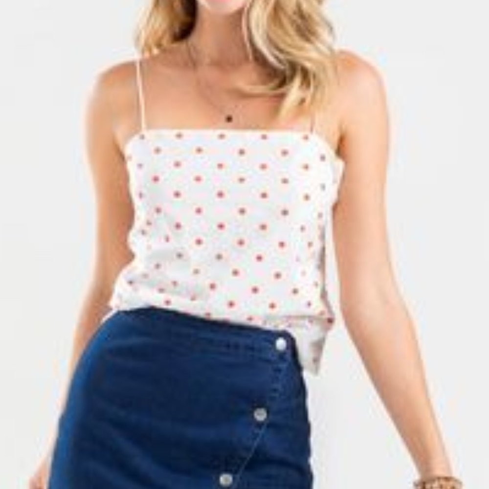Francesca's Polka Dot Top